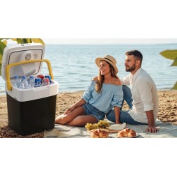 VIBEN ArcticFlow przenośna lodówka turystyczna samochodowa z funkcją grzania USB 12V 230V 29 l