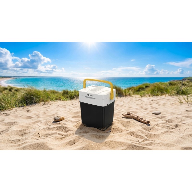 VIBEN ArcticFlow przenośna lodówka turystyczna samochodowa z funkcją grzania USB 12V 230V 29 l