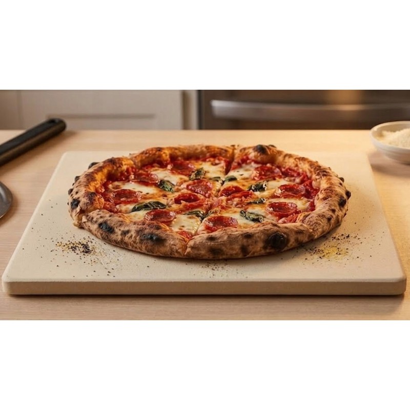 Kamień do pizzy 33 x 33 cm - kordieryt do piekarnika i pieca