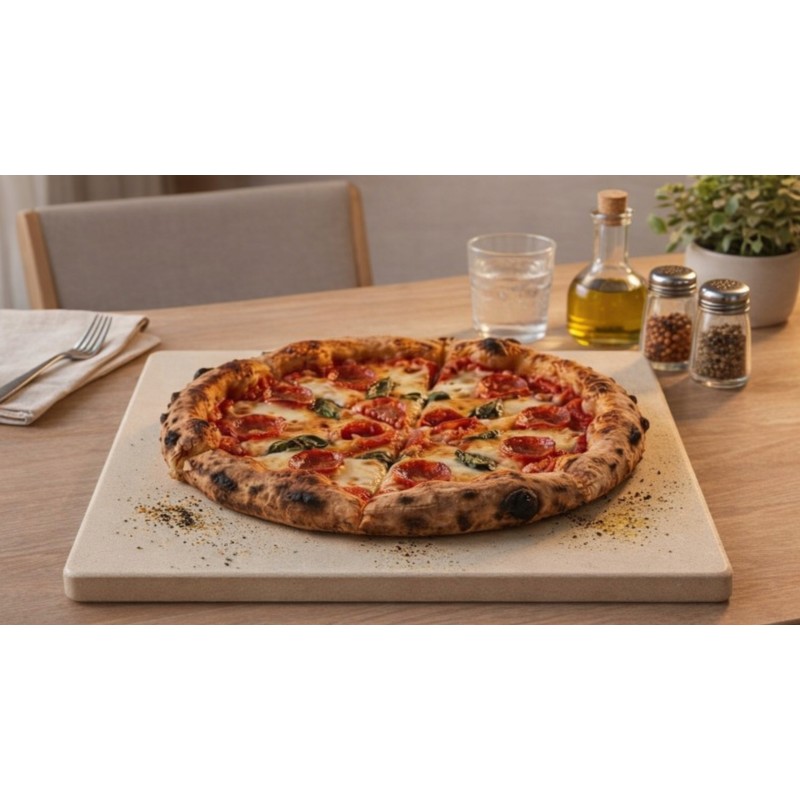 Kamień do pizzy 33 x 33 cm - kordieryt do piekarnika i pieca