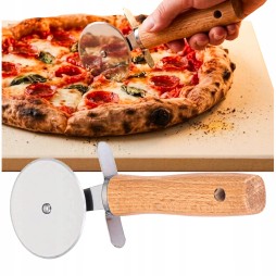 Nóż do pizzy z okrągłym ostrzem - praktyczny produkt do kuchni ze stali nierdzewnej