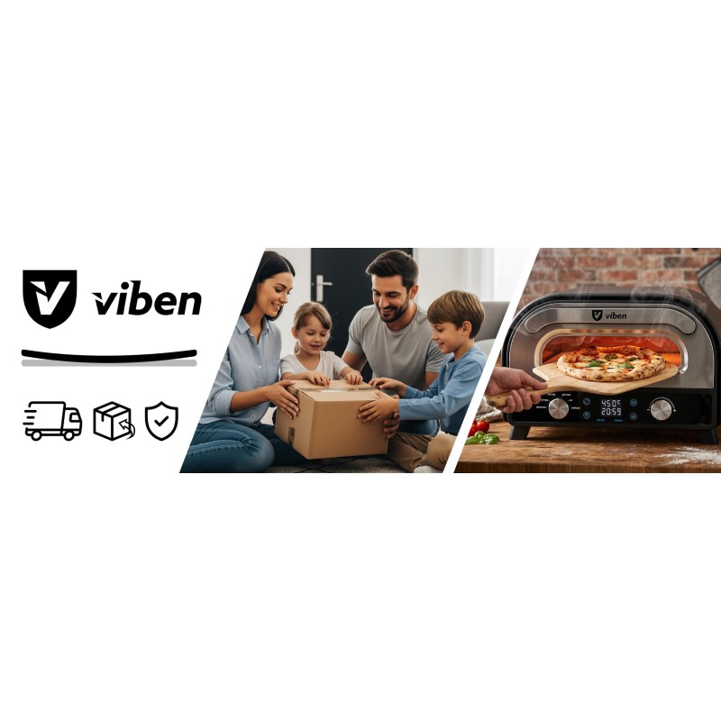 VIBEN PrimoCotto - elektryczny piec do pizzy neapolitańskiej z kamieniem 12" do 450°C