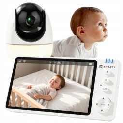 Niania elektroniczna Smart 2w1 z kamerą, aplikacją i monitorem 5"
