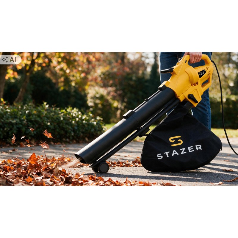Dmuchawa elektryczna do liści STAZER 3500 W z odkurzaczem
