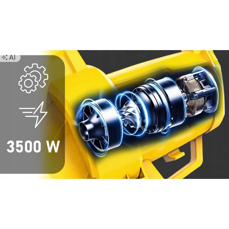 Dmuchawa elektryczna do liści STAZER 3500 W z odkurzaczem