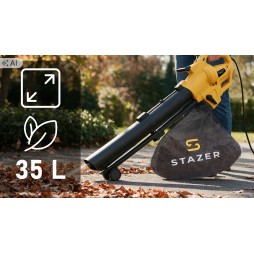 Dmuchawa elektryczna do liści STAZER 3500 W z odkurzaczem