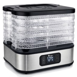 Suszarka do grzybów, owoców i warzyw VIBEN DeHydroX 400 W, 5 sit, timer