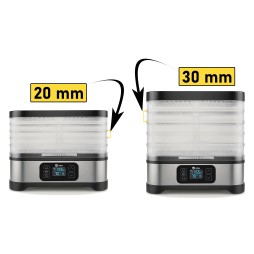 Suszarka do grzybów, owoców i warzyw VIBEN DeHydroX 400 W, 5 sit, timer