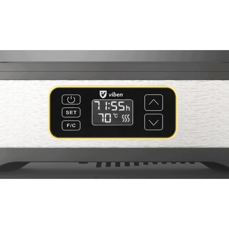 Suszarka do grzybów, owoców i warzyw VIBEN DeHydroX 400 W, 5 sit, timer