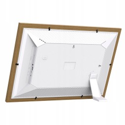 Cyfrowa ramka na zdjęcia STAZER WiFi 10,1 cala 16 GB IPS – jasne drewno