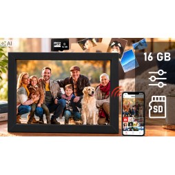 Cyfrowa ramka na zdjęcia STAZER ekran dotykowy IPS 10,1 cala Wi-Fi 16 GB