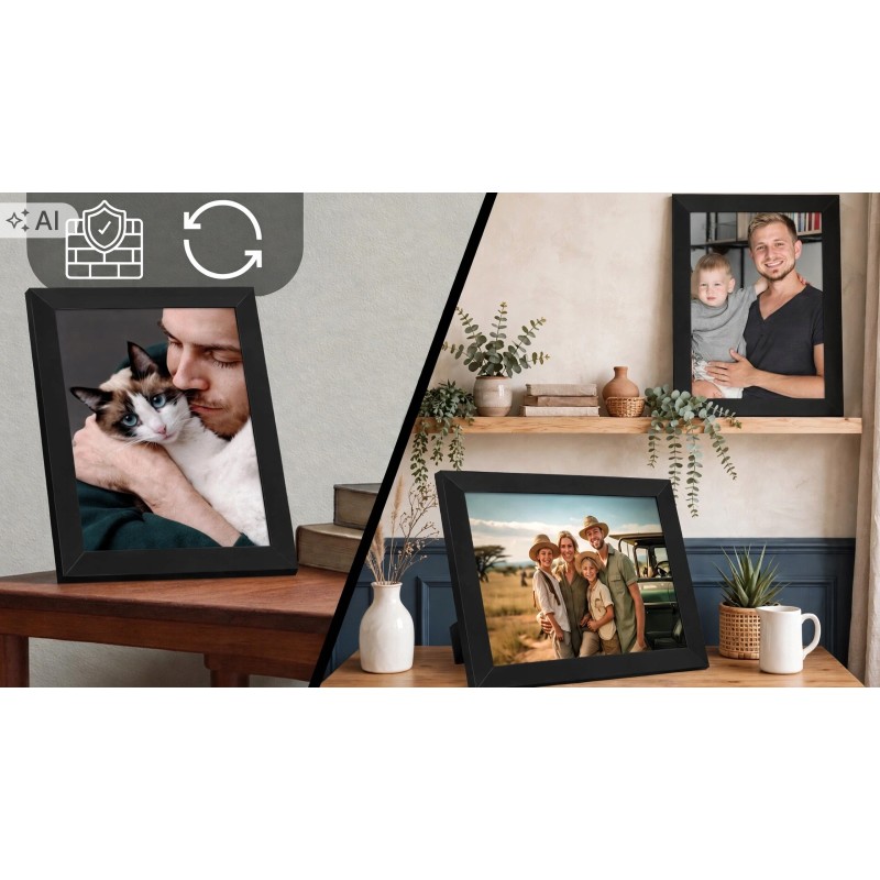Cyfrowa ramka na zdjęcia STAZER ekran dotykowy IPS 10,1 cala Wi-Fi 16 GB
