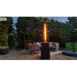 Parasol grzewczy gazowy 13 kW - ogrzewacz tarasowy piramida Cheopsa
