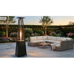 Parasol grzewczy gazowy 13 kW - ogrzewacz tarasowy piramida Cheopsa