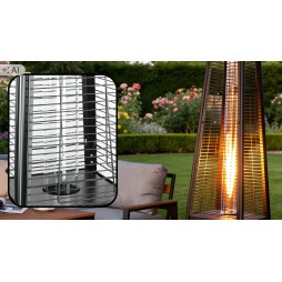 Parasol grzewczy gazowy 13 kW - ogrzewacz tarasowy piramida Cheopsa