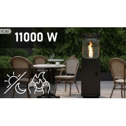 Parasol grzewczy gazowy VIBEN Lumina 11 kW 137 cm z pokrowcem