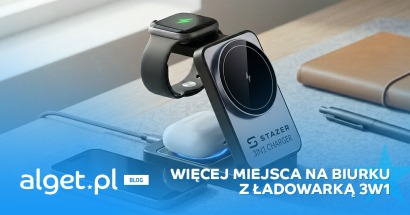 Składana ładowarka bezprzewodowa 3w1 - więcej miejsca na biurku, mniej kabli w użyciu