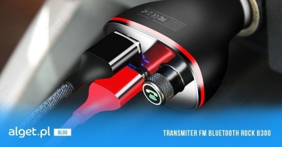 Wielofunkcyjny transmiter FM Bluetooth ROCK B300 przyjacielem każdego kierowcy